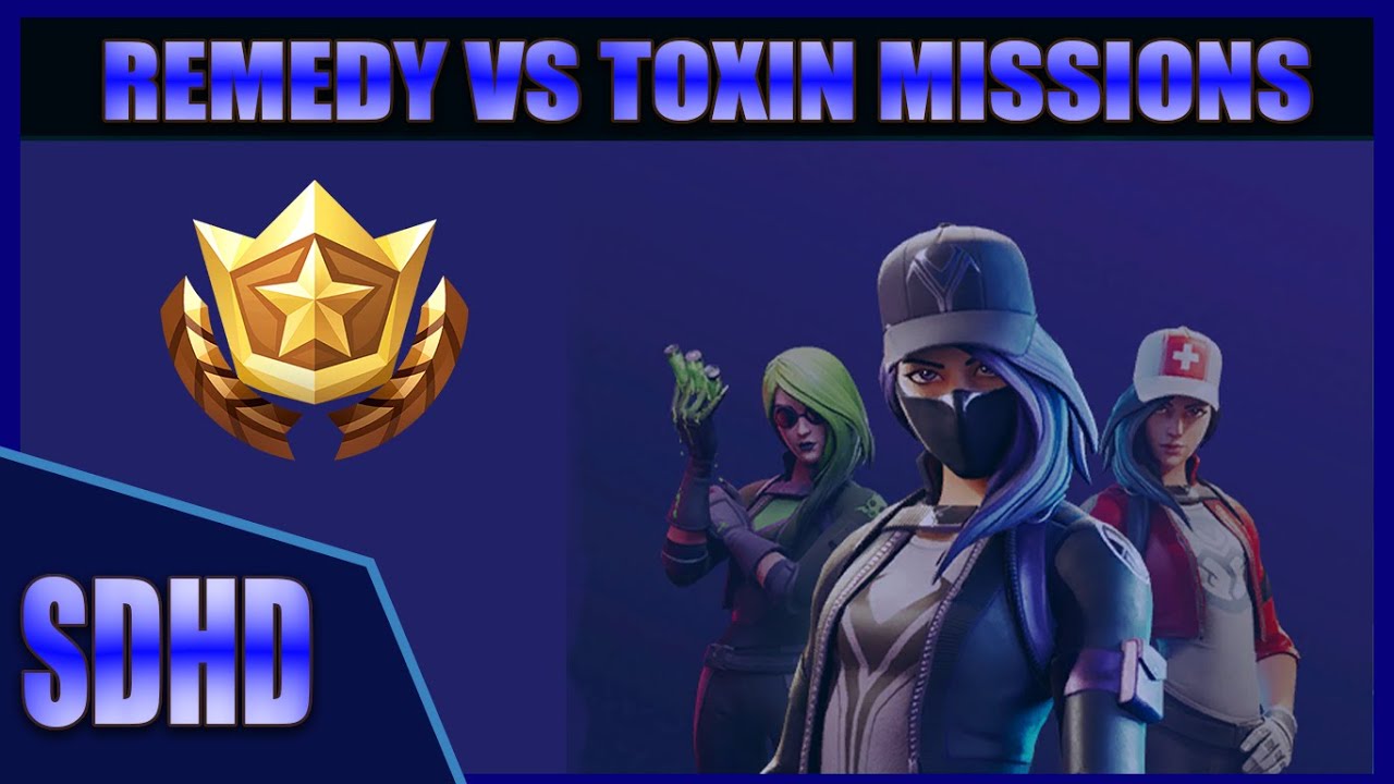 ALL *NEW* Remedy Vs Toxin Mission Objectives! Fortnite Chapter 2 Overtime ALL *NEW* Remedy Vs Toxin Mission Objectives! Fortnite Chapter 2 Overtime