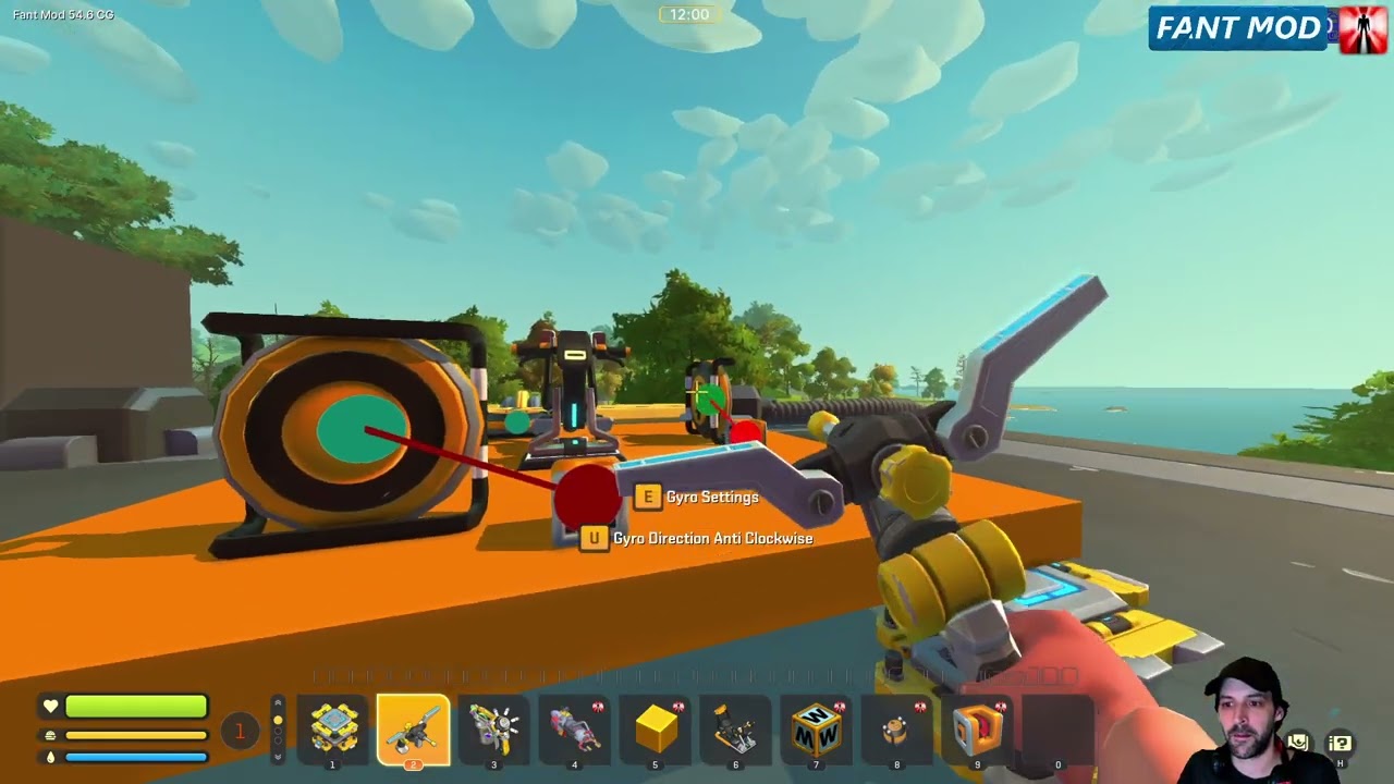 Модификация для Scrap Mechanic Fant | Гироскоп и датчик угла - инструкция