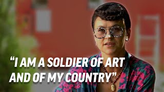 Thumbnail for Exiled Ukrainian artists fight the war through their art