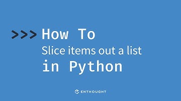 How to slice items out of a list in Python