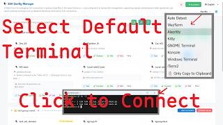 SSH Config Manager (SMGR): Connect SSH in 3rd Terminal | Wezterm, Windows Terminal, Alacritty, Kitty