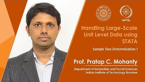 Lecture 09: Sample Size Determination-I