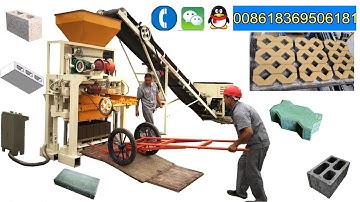Fuda QT40C-1 manual fixed concrete block machine/paver brick machine line