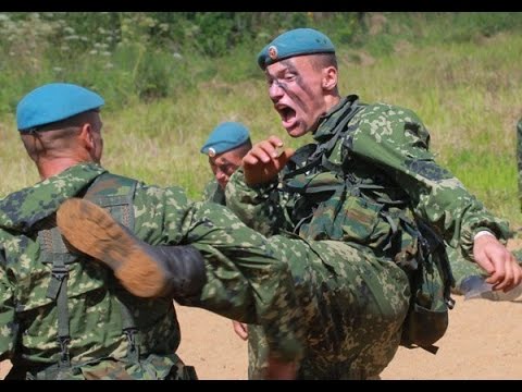 russian hand combat airborne troops