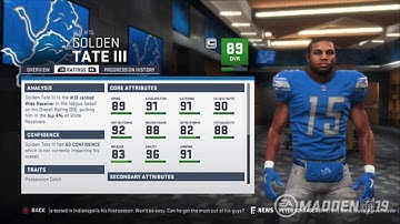 Madden 19 Franchise Mode Deep Dive | New Player Ratings