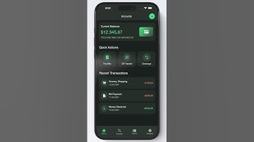 SwiftUI Modern Banking App Template - Dark Theme