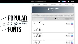 Popular Signature Fonts Fontspace Design Easy Bangla Tutorial Design Tips