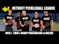 2024 detroit pickleball league week 1  eddie and webby pickleballers vs ballers highlights