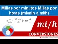 Millas por minutos a Millas por horas (mi/min a mph)