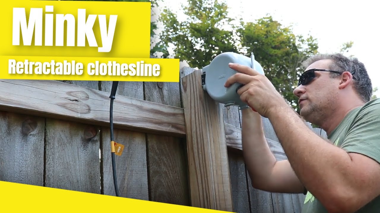 Unleash The Power Of Minky Outdoor Retractable Clothesline: A 98-foot Gray  Wonder! 