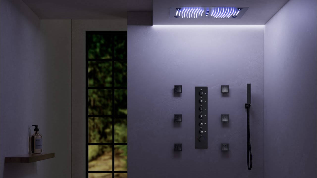 How to Install the EVERSTEIN SFS-1029: Innovative LED Thermostatic Ceiling Mounted Shower System