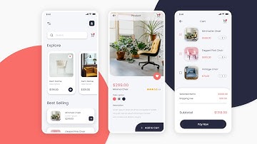 How to Design Furniture App | Adobe XD | User Experience Design | Interaction Design