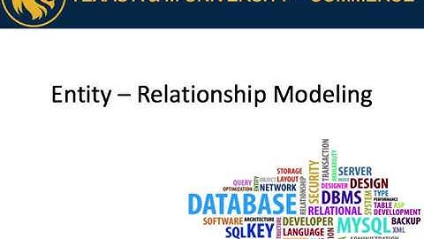 Databases 1- ER Modeling