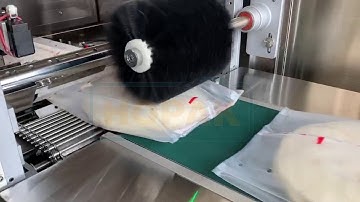 墨西哥餅皮(軟式餅皮) 包裝機  SpringRoll/Tortilla/Crepe/Lumpia wrapper Packaging in Horizontal Flow Wrapper