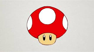 How to Draw MUSHROOM from Super Mario Bros