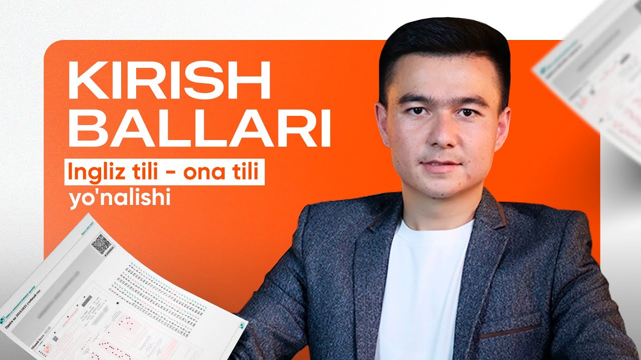 Yo'nalish Tanlash 2024 | Ingliz tili - Ona tili