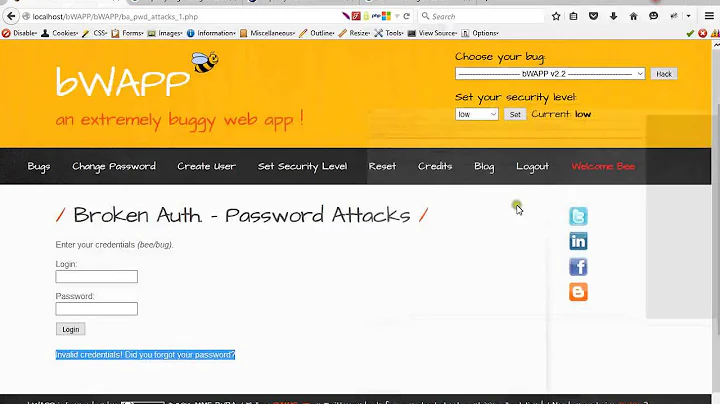 bWAPP full solutionsA2 Broken Authentication and Session Management - 天天要聞