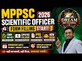 MPPSC Scientific Officer 2026 Form Filling Started Form कैसे भरें + Syllabus + PYQ + New Batch