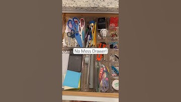 Junk Drawer no more! #organization #organizer #asmr #beforeandafter #junkdrawer #nomess