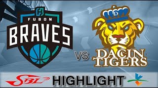 20171214 SBL超級籃球聯賽 富邦VS達欣 比賽精華