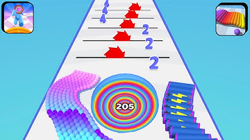 Satisfying Mobile Game Max Gameplay:BallRun 2048,Number Master: Run and Merge,Canvas Run,Battery Run