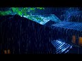 Instant Sleep in 3 Minutes 😴 Heavy Rain on Roof with Relaxing Frog & Cricket Sounds
