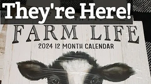 New Dollar Tree 2024 Farmhouse Calendars!