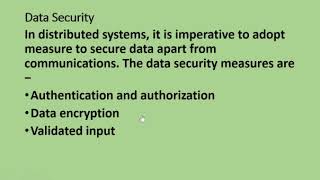 LECTURE # 17   DDBMS SECURITY