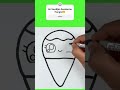 Çok Kolay Sevimli Dondurma Resmi Çizimi #howtodraw #icecream #kolayçizimler #nasılçizilir #resim