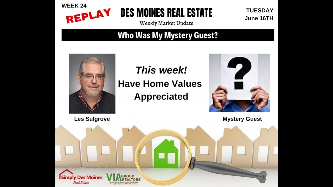 Week 24 Des Moines Real Estate Weekly Market Update YouTube