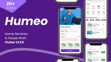 Homeo-Home Service House Work App UI Kit-Flutter UI - Speed Code