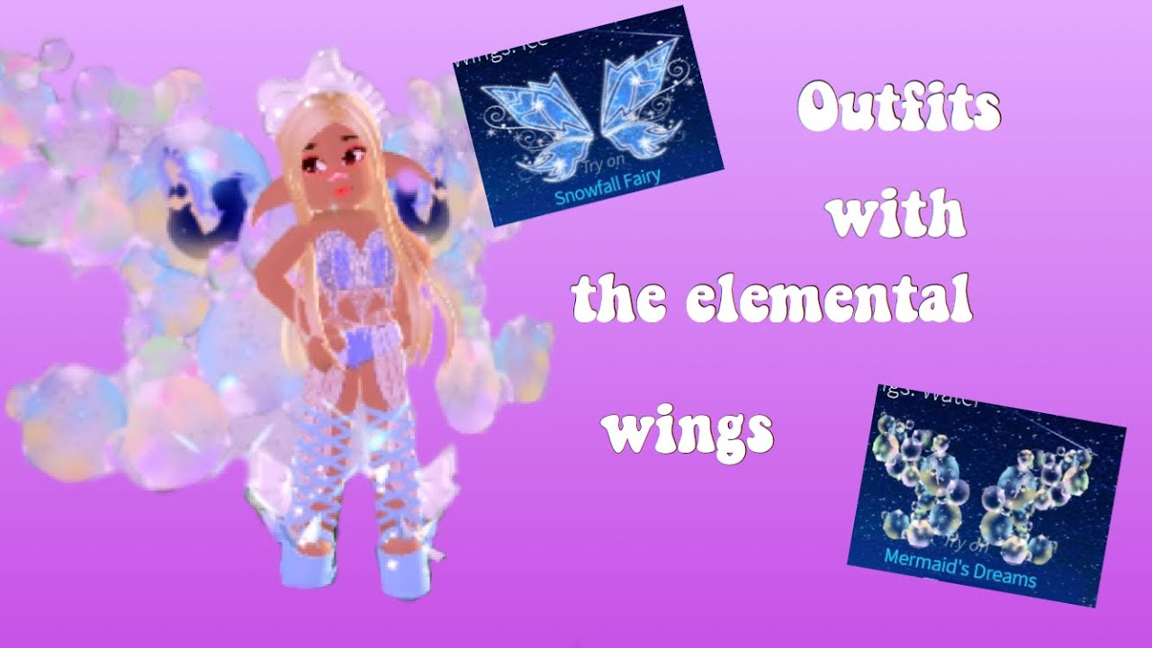 NEW ELEMENTAL WINGS OUTFITS YOU CAN WEAR ON ROYALE HIGH Abbie’s Outlet YouTube