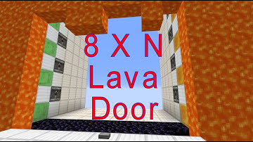 Tutorial: Simple 8-wide, Stackable Lava Door [Java 1.15+]