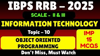 Object Oriented Programming | IBPS RRB Scale 2 IT Officer 2025 | IBPS RRB 2025  Scale 2 IT PDF Notes