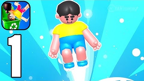 Lazy Jump - Gameplay Walkthrough Part 1 Control Your Ragdoll (Android,iOS)