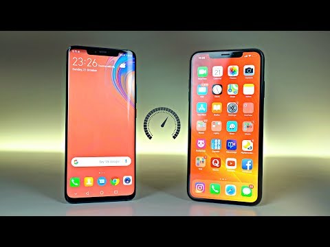 Huawei Mate 20 Pro vs iPhone XS Max - Speed Test 