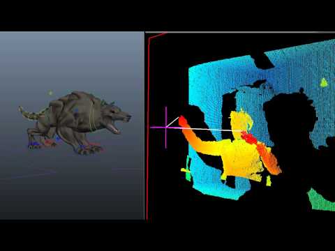 Kinect Digital puppeteering with openkinect