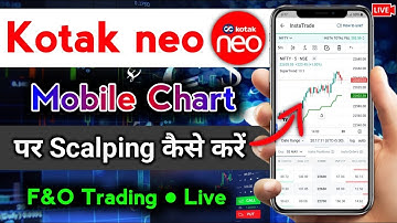 Kotak neo app me Scalping kaise karen - Live Demo📈 | Options Scalping on Chart in Kotak neo App