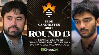 FIDE Candidates 2024 Rd 13 | Hikaru, Gukesh or Ian? Who'll Survive The Pressure On Penultimate Day?