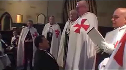 Anthony Mele Knighthood ceremony   Knights Templar...