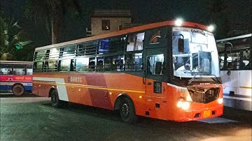 GSRTC 2 Sleeper Bus Arriving And Departure Of Ranip Bus Port Same Time