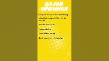 QA JOB OPENING FOR MANUAL TESTING #automation #selenium #manualtesting #qa #viral #yt #ytshorts