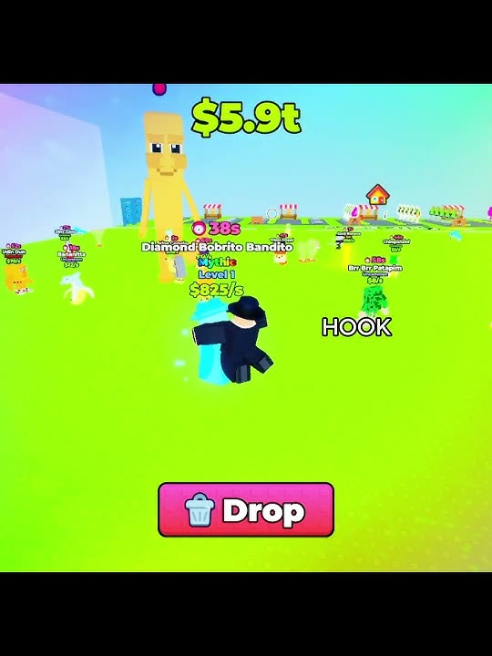 HOOK METHOD in Don't Wake up the Brainrots (EASY STEAL)  #roblox #mrkangker #dontwakeupthebrairnots