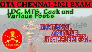 Numerical aptitude | OTA,chennai-2021| MTS LDC model question and answer | Pdf |tamil