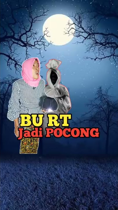 Ketemu Pocong lucu malah di dorong