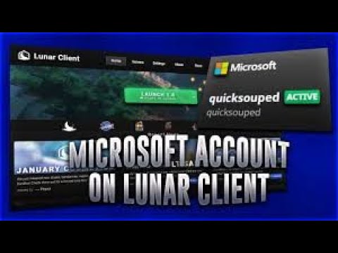 How do you login to Lunar Client with a Microsoft account?