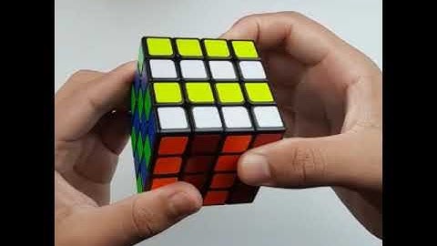 How to make checkerboard pattern on 4by4 cube||#shorts