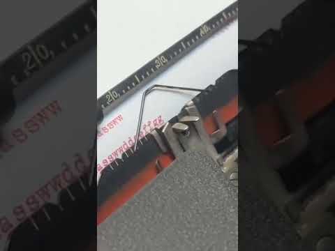 Youtubeshorts Adler Triumph Typewriter 1940 Model With QWERTZ Keyboard Sound