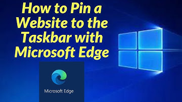 How to Pin a Website to the Taskbar with Microsoft Edge