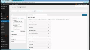 Updating Navigation (menus) in Wordpress